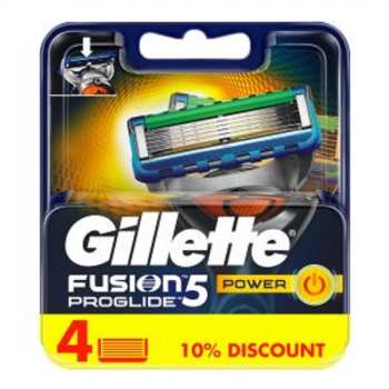 تیغ یدک ژیلت مدل فیوژن پروگلاید پاور بسته 4 عددی Gillette Fusion Proglide Power