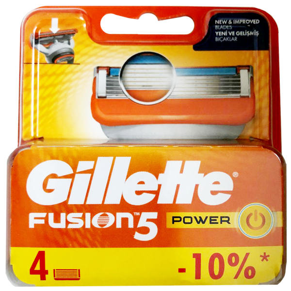 تیغ یدک فیوژن پاور ژیلت مدلGillette 5 Fusion Power بسته 4 عددی