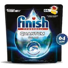 قرص ماشین ظرفشویی فینیش کوانتوم 64 تایی لیمویی مدل Ozel Seri فینیش finish QUANTUM