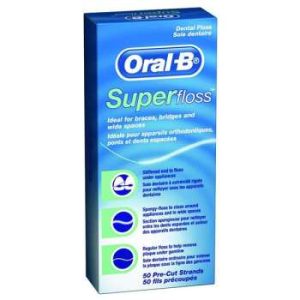 نخ دندان اورال-بی سوپرفلاس ارتودنسی مدل Superfloss oral_b