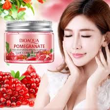 ماسک مرطوب کننده خواب عصاره انار برند بیوآکوا2020 pomegranate fresh moisturizing mineral sleeping mask