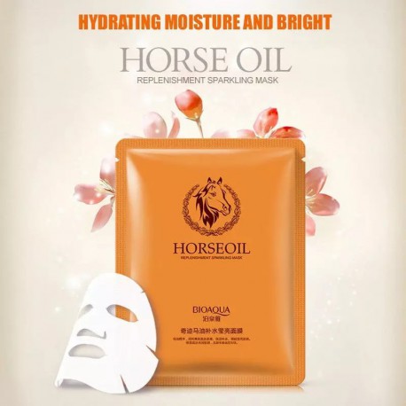 .ماسک ورقه ای روغن اسب بیواکوا – Horse oil Facial Mask