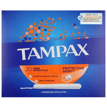 تامپون تامپکس مدلTAMPAX Super Plus بسته 20 عددی