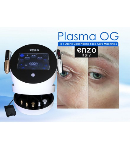 دستگاه مراقبت از زیبایی پلاسما اوزون گلد 2 در 1 برای از بین بردن چین و چروک صورت مارک انزو ایتالی OZONE PALSMA enzo italy