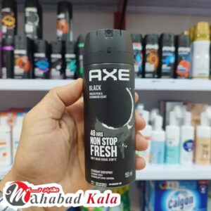 اسپری ضد تعریق مردانه آکس مدل Axe Black رایحه چوب سدر حجم 150 میل