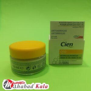 کرم روز ضد چروک صورت و گردن Q10 - Cien حجم 50میل آلمانی